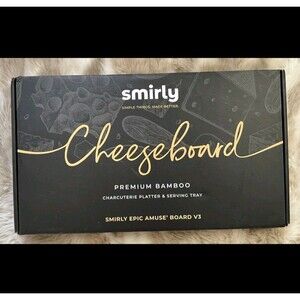 NEW SMIRLY Cheeseboard Epic AmuseV3 Bamboo Charcuterie Platter & Serving Tray V3